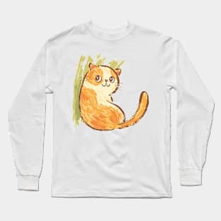 Smile of fat cat Long Sleeve T-Shirt